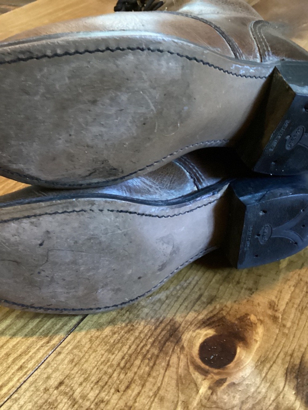 VINTAGE LEATHER ABILENE COTTAGECORE GRANNY ANKLE BOOTS - 9 WIDE - Picture 5 of 5